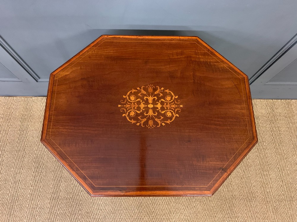 Edwardian Inlaid Mahogany Occasional Table View VII