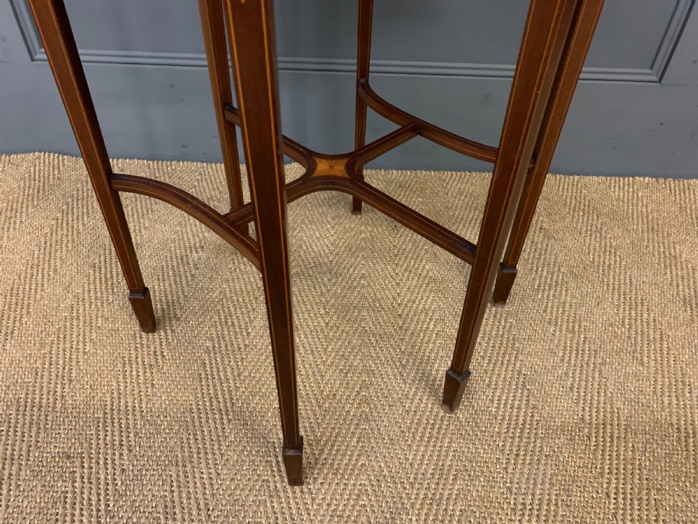 Edwardian Inlaid Mahogany Occasional Table View VIII