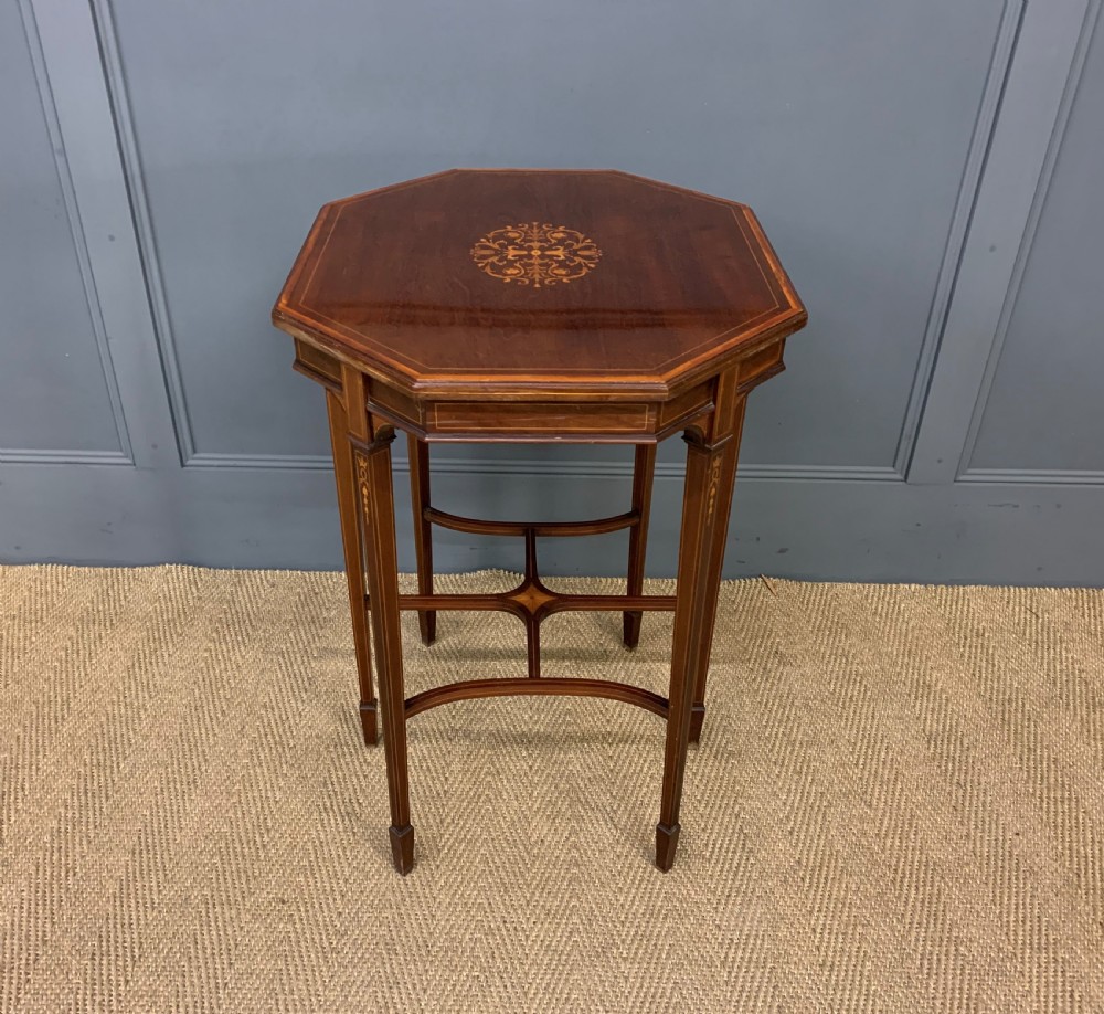 Edwardian Inlaid Mahogany Occasional Table View IX
