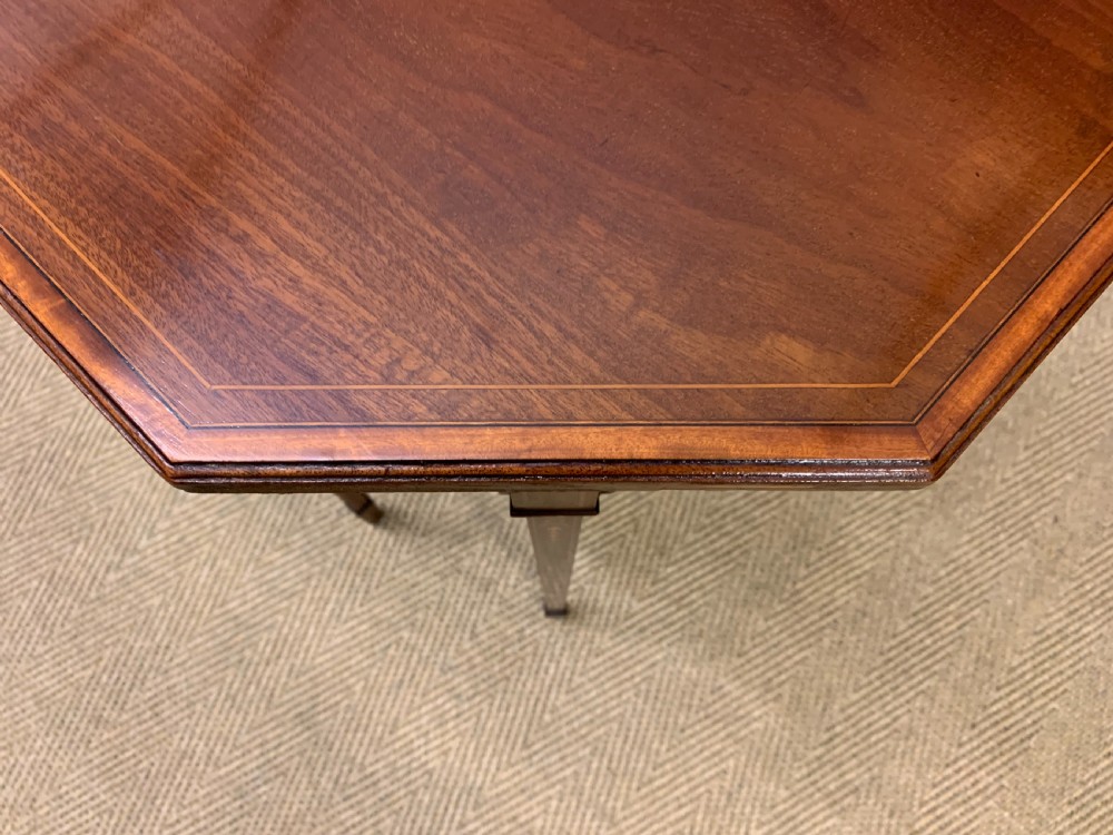 Edwardian Inlaid Mahogany Occasional Table View XI