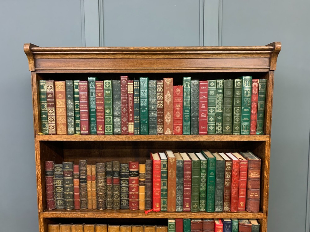 Pair of 6 Section Oak Stacking Bookcases View X