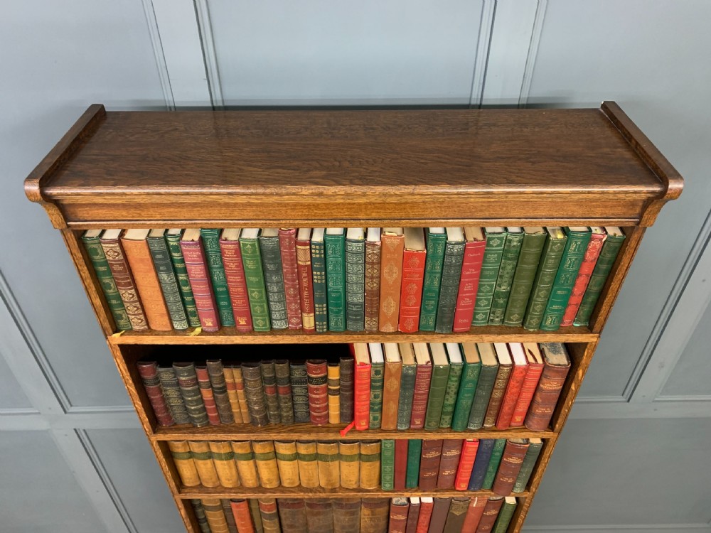 Pair of 6 Section Oak Stacking Bookcases View XI