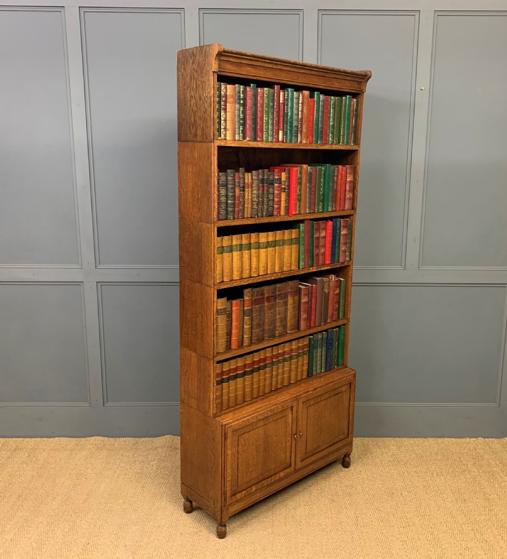Pair of 6 Section Oak Stacking Bookcases View XII