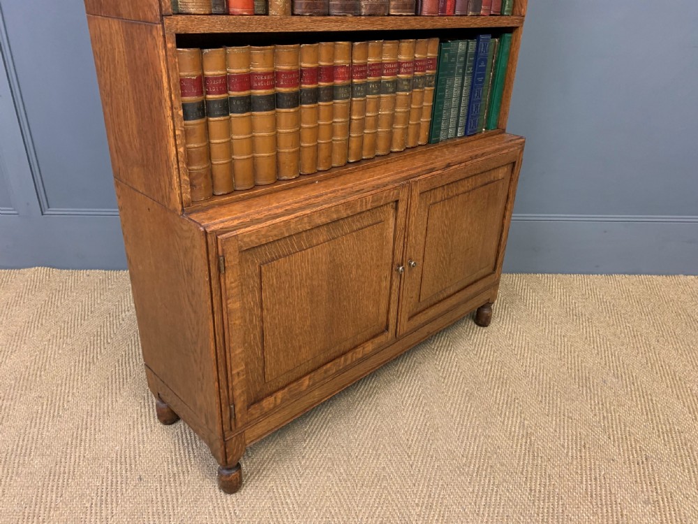 Pair of 6 Section Oak Stacking Bookcases View XIII