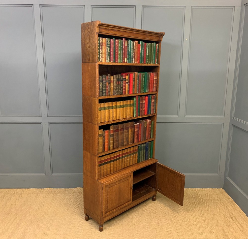 Pair of 6 Section Oak Stacking Bookcases View XV