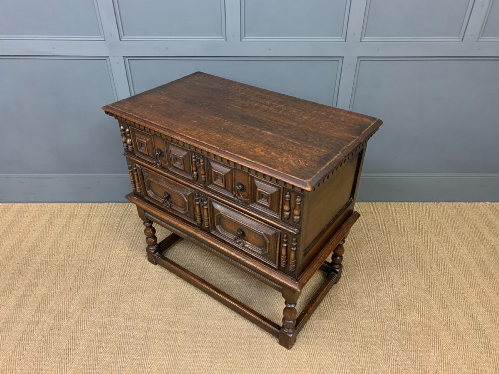 19th Century Oak Chest on Stand View V