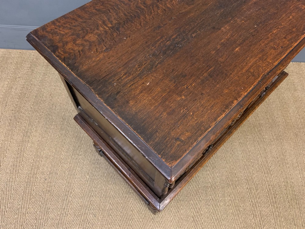 19th Century Oak Chest on Stand View XI