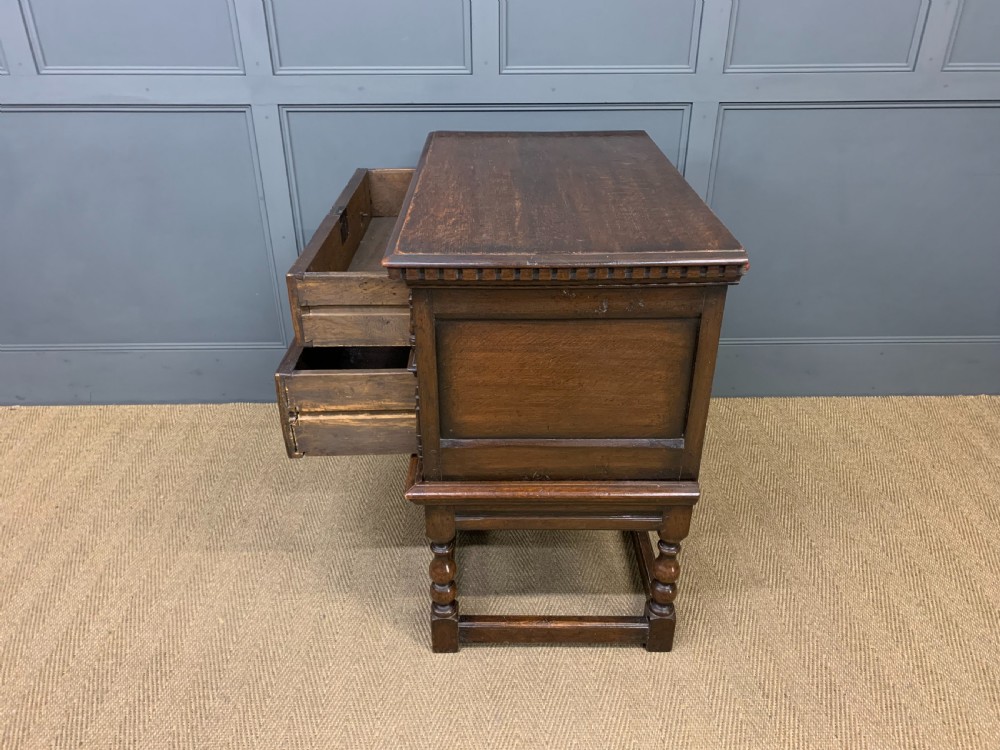19th Century Oak Chest on Stand View XII