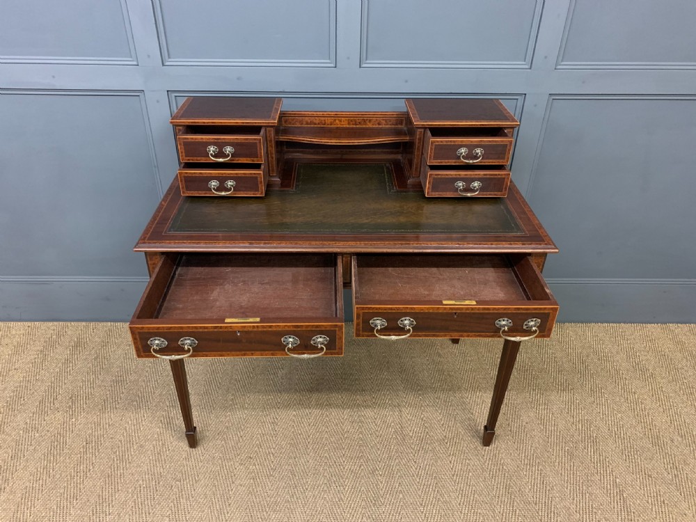 Inlaid Mahogany and Amboyna Writing Desk View III