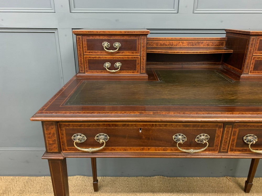 Inlaid Mahogany and Amboyna Writing Desk View VIII