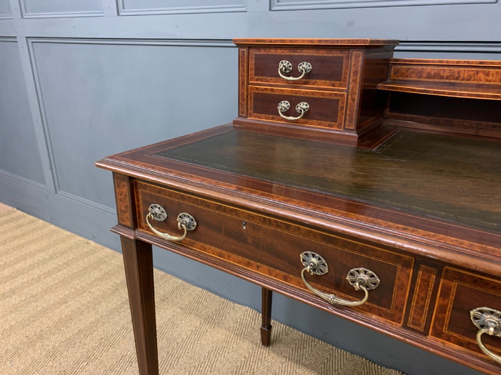 Inlaid Mahogany and Amboyna Writing Desk View IX