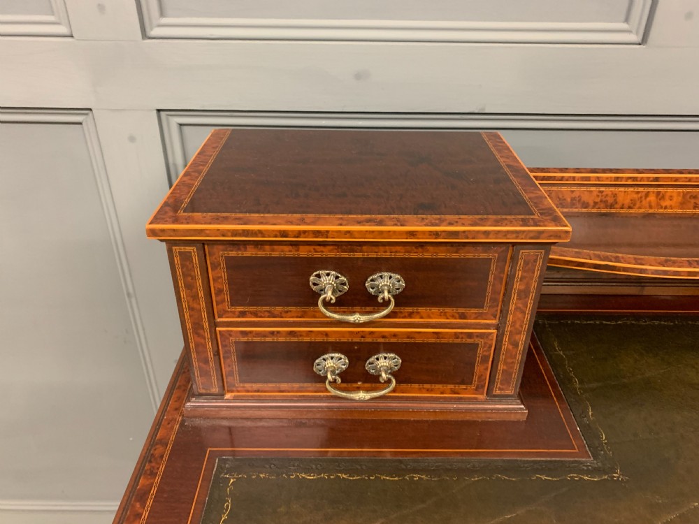 Inlaid Mahogany and Amboyna Writing Desk View X
