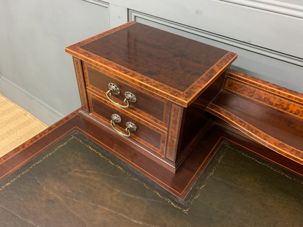 Inlaid Mahogany and Amboyna Writing Desk View XI