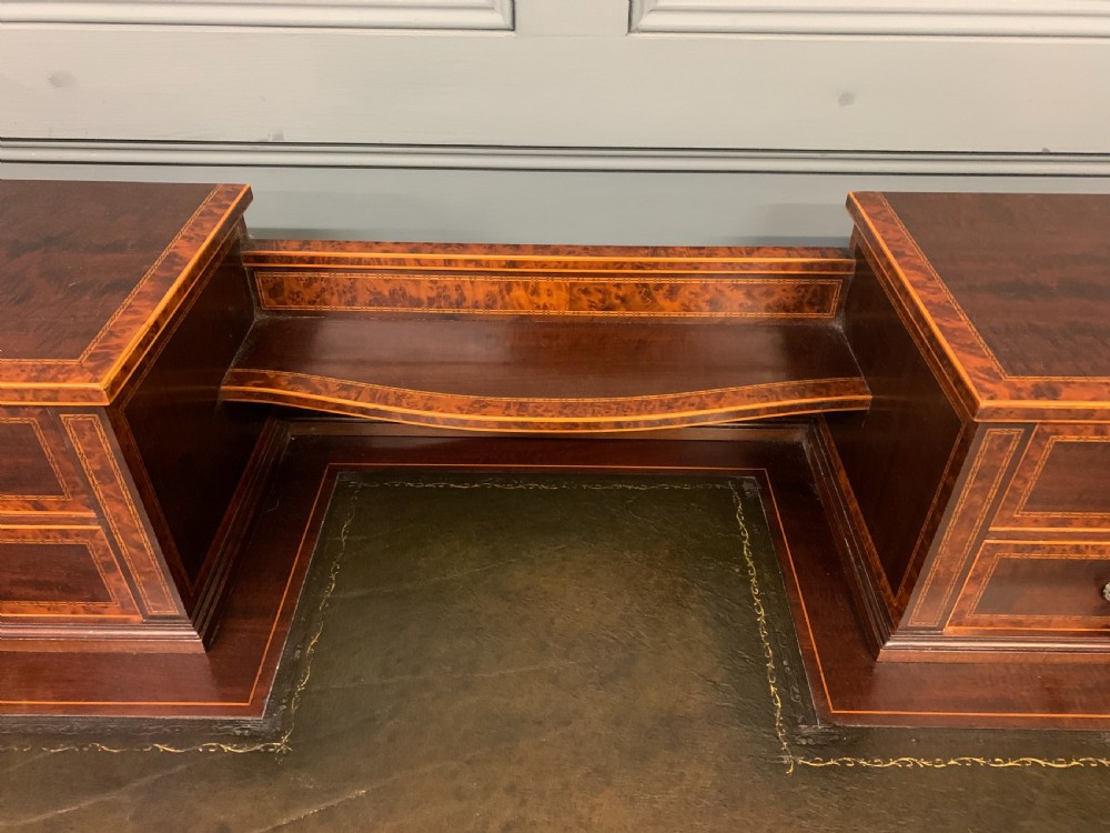 Inlaid Mahogany and Amboyna Writing Desk View XII