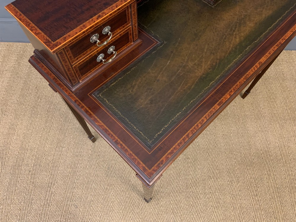 Inlaid Mahogany and Amboyna Writing Desk View XIV