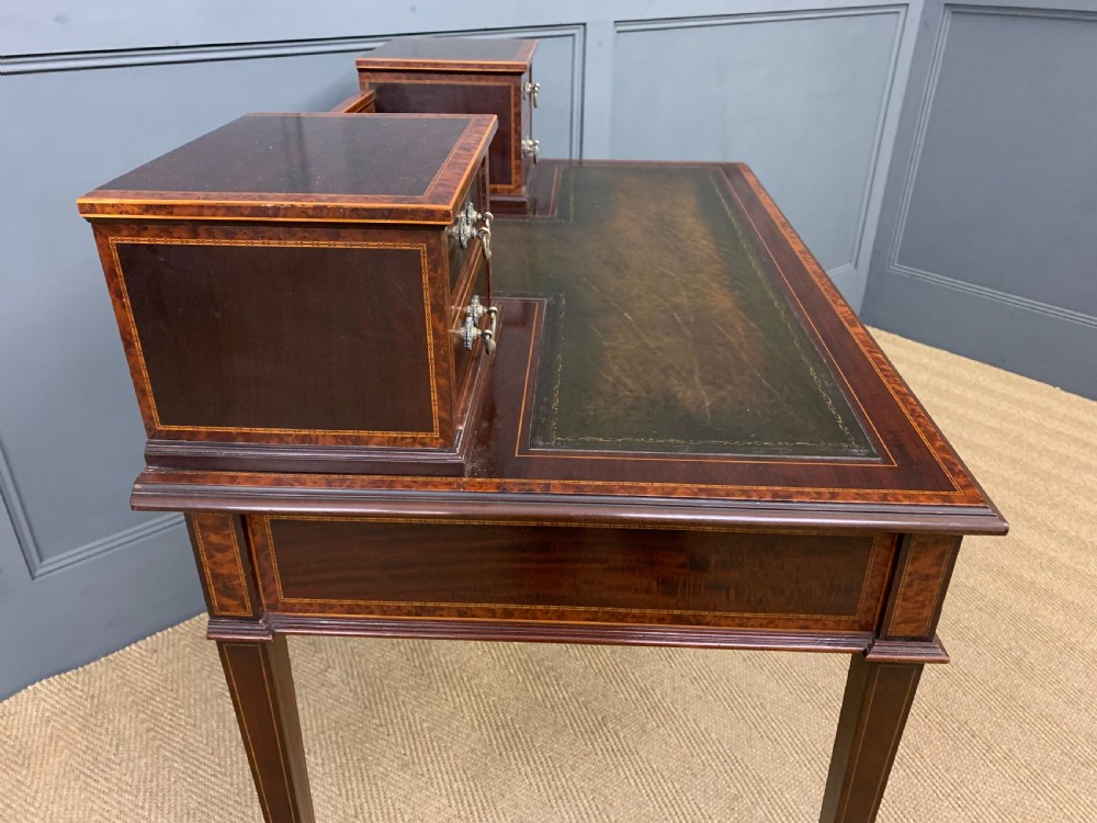 Inlaid Mahogany and Amboyna Writing Desk View XVI