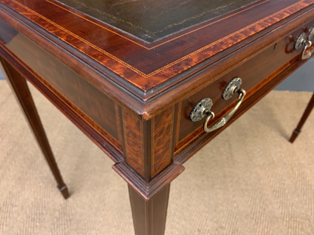 Inlaid Mahogany and Amboyna Writing Desk View XVIII