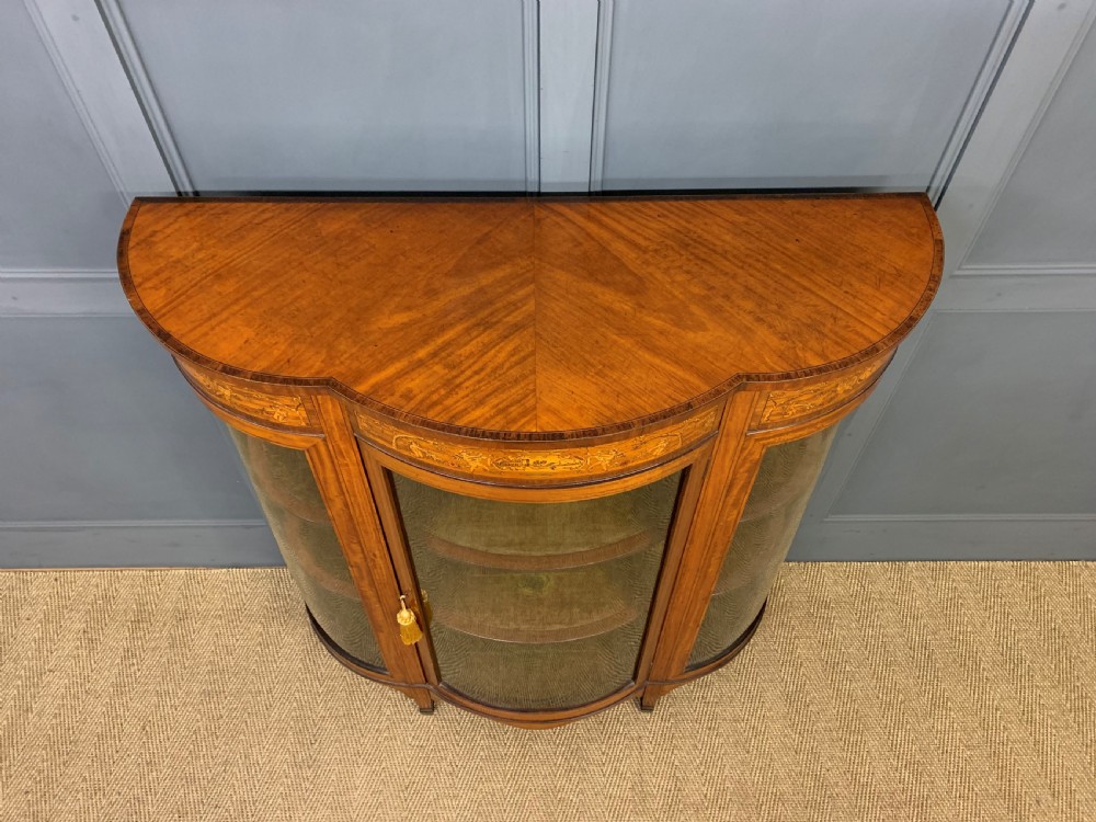 Inlaid Satinwood Side Cabinet View IV