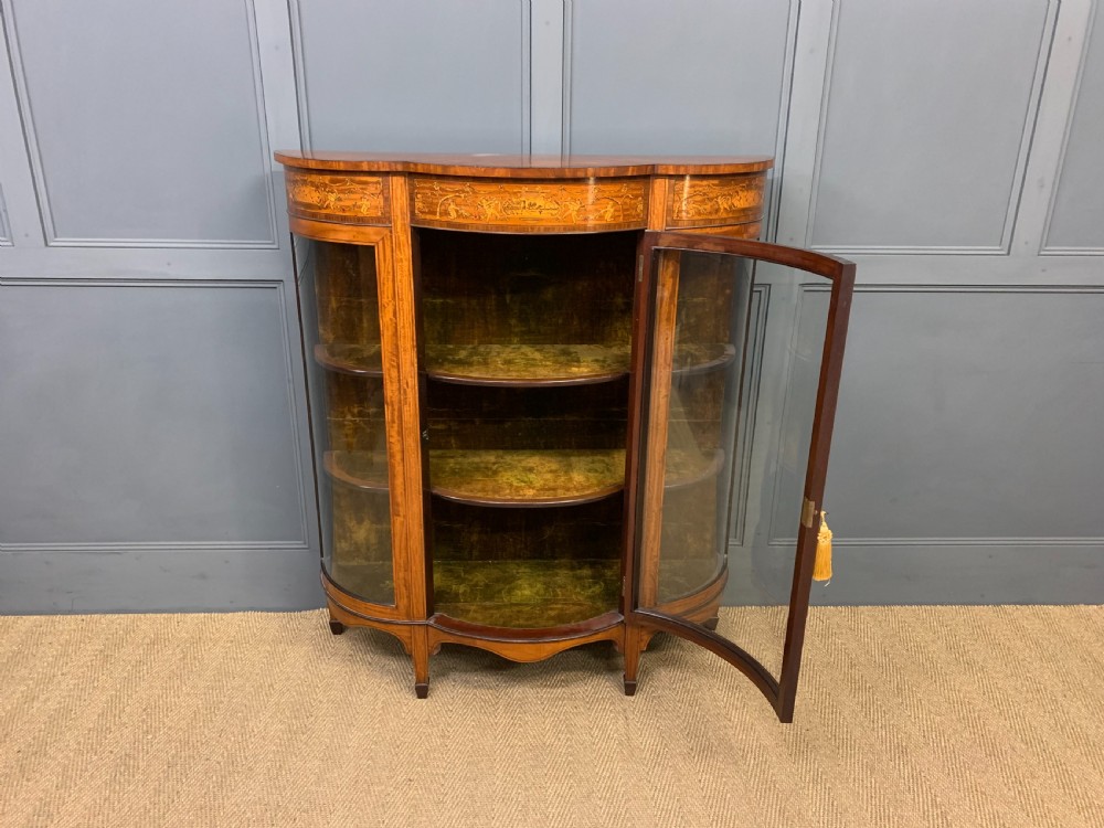 Inlaid Satinwood Side Cabinet View V