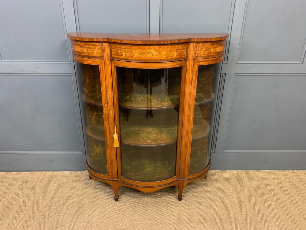 Inlaid Satinwood Side Cabinet View VI