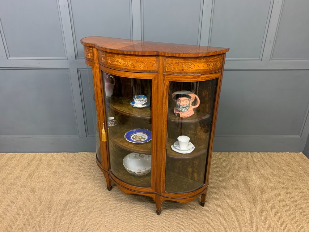 Inlaid Satinwood Side Cabinet View XII