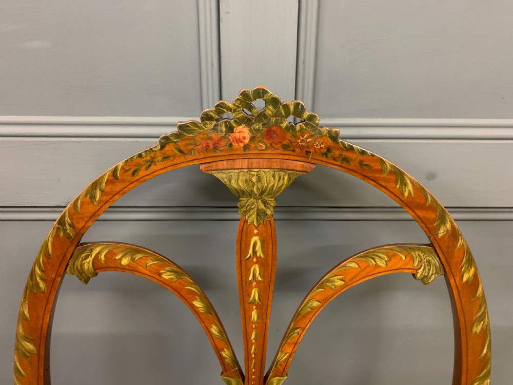 Painted Satinwood Armchair by Jas Shoolbred View VIII