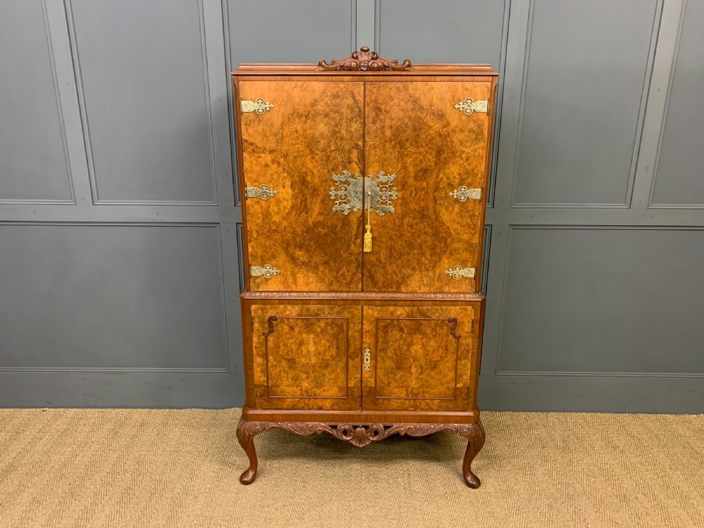Burr Walnut Cocktail Cabinet 