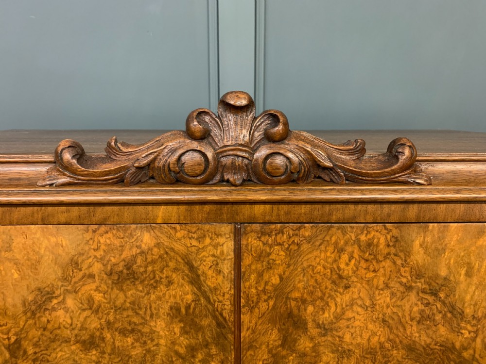 Burr Walnut Cocktail Cabinet  View II