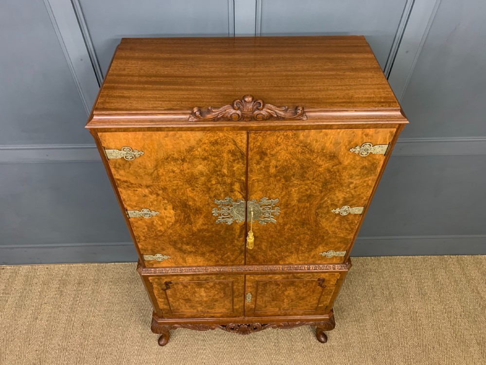 Burr Walnut Cocktail Cabinet  View IX