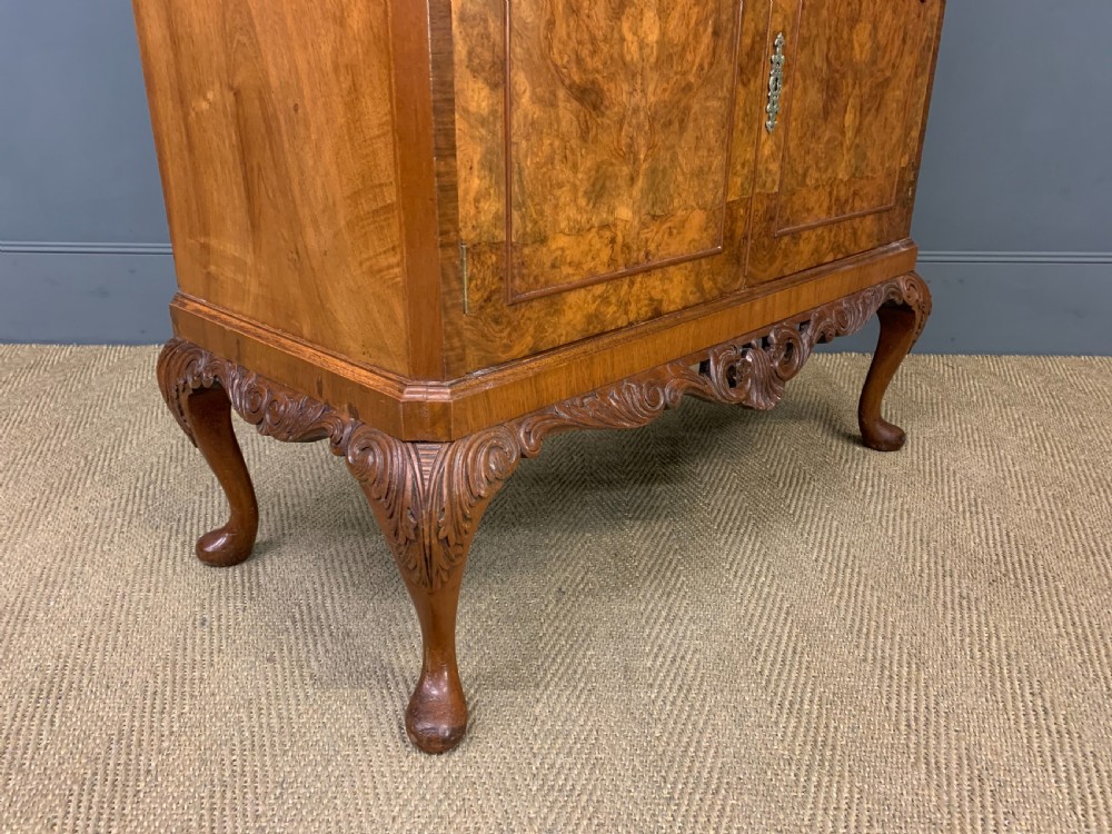 Burr Walnut Cocktail Cabinet  View XII
