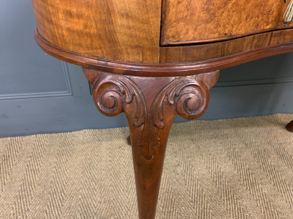 Kidney Shaped Burr Walnut Dressing Table View III