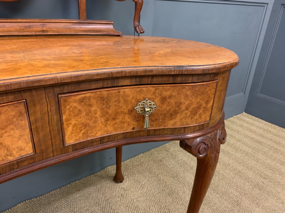 Kidney Shaped Burr Walnut Dressing Table View VIII