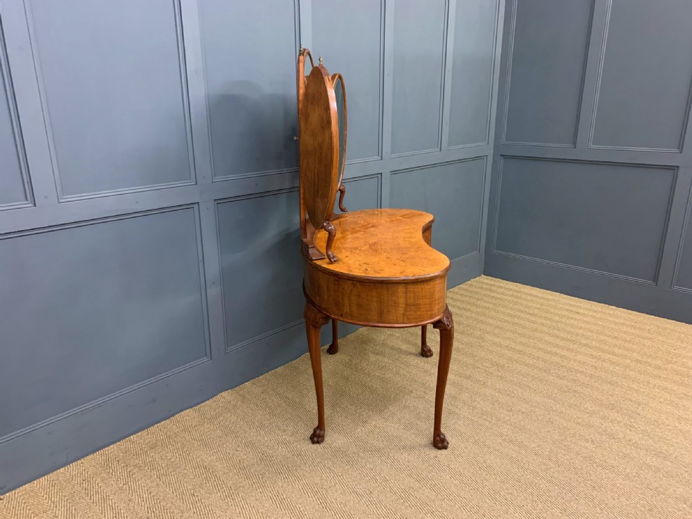 Kidney Shaped Burr Walnut Dressing Table View XIII