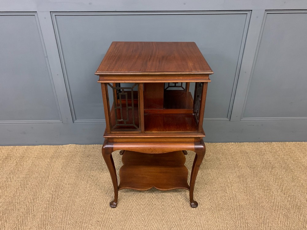 Mahogany Revolving Bookcase View II