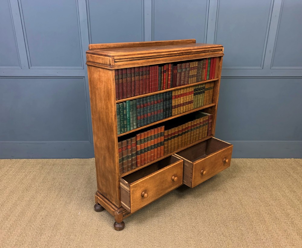 Oak Open Bookcase View III