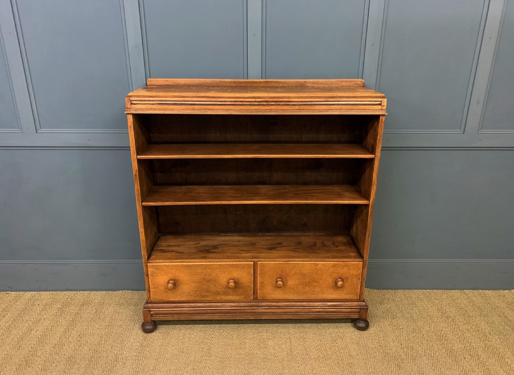 Oak Open Bookcase View VI
