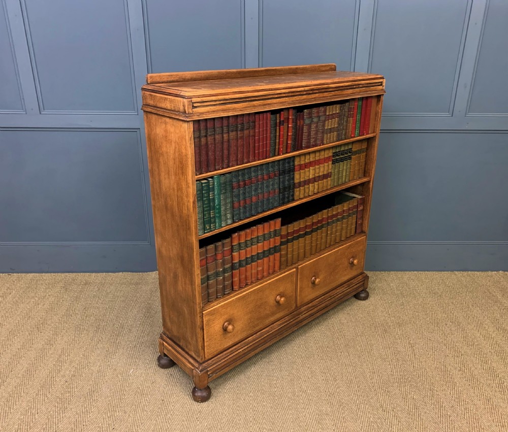 Oak Open Bookcase View VIII
