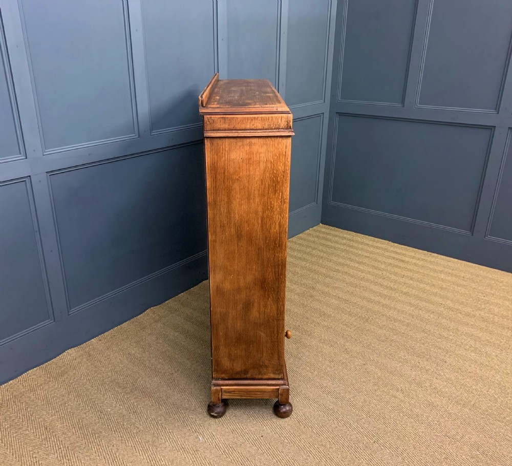Oak Open Bookcase View IX