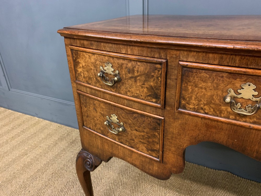 Bow Fronted Burr Walnut Table View VI
