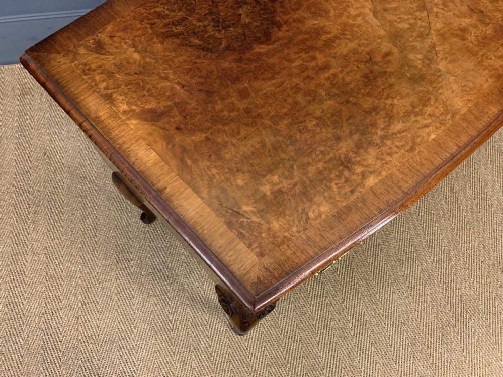 Bow Fronted Burr Walnut Table View XII