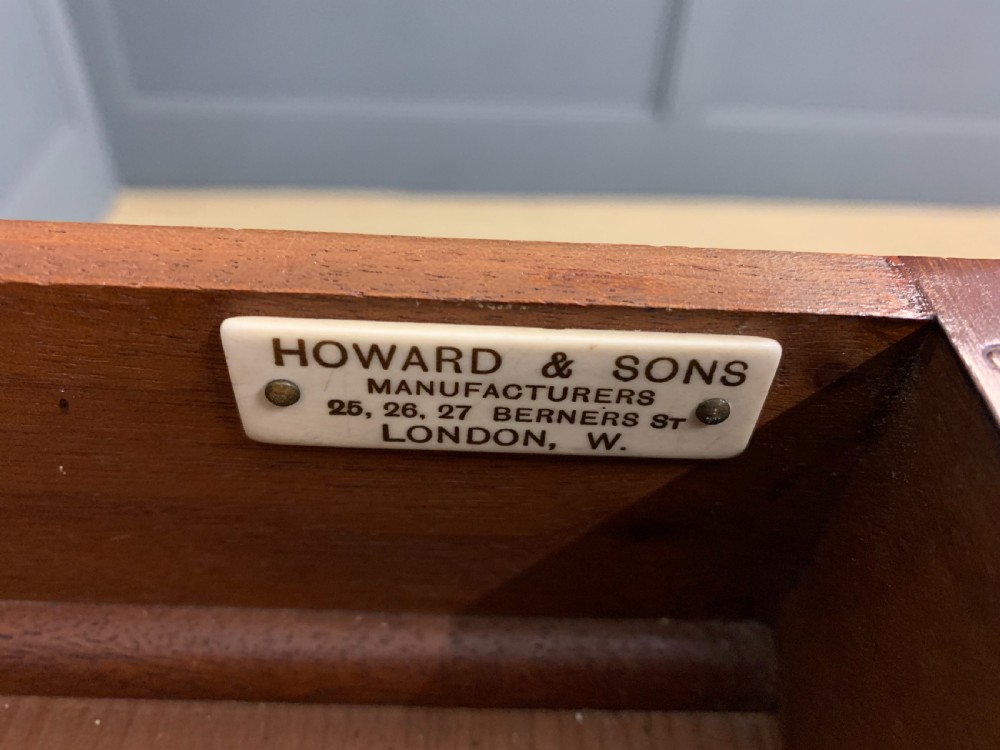 Howard and Sons Inlaid Mahogany Cabinet View III
