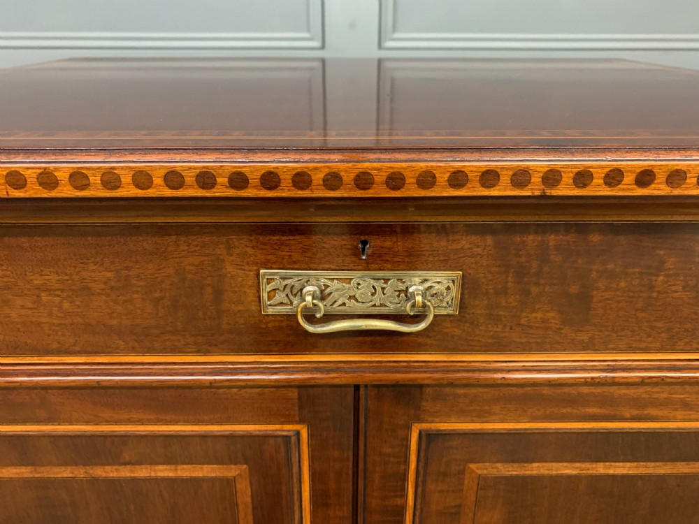 Howard and Sons Inlaid Mahogany Cabinet View VII