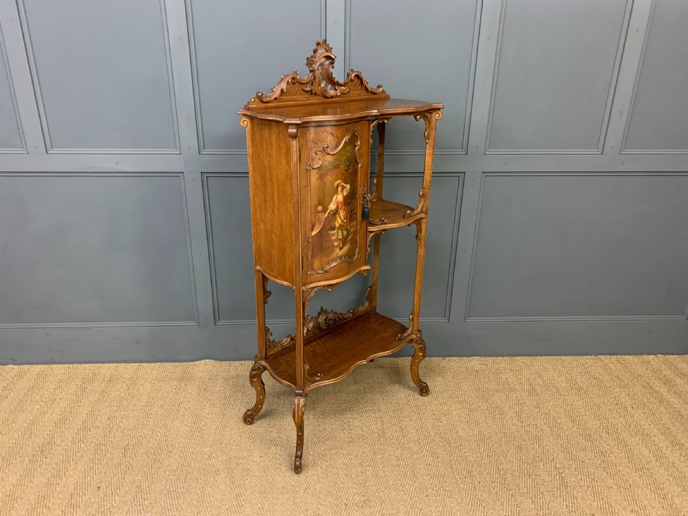 Vernis Martin Walnut Etagere View V
