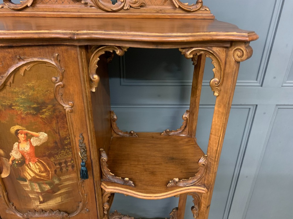 Vernis Martin Walnut Etagere View IX