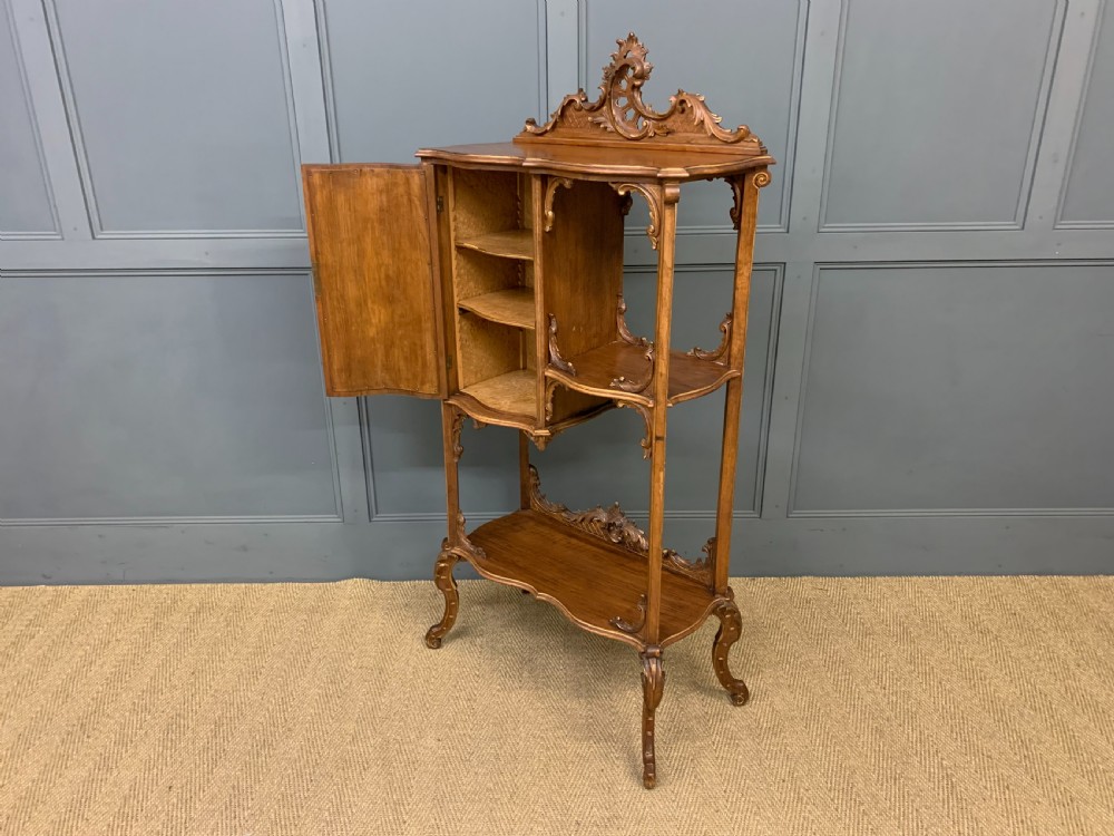 Vernis Martin Walnut Etagere View XVI