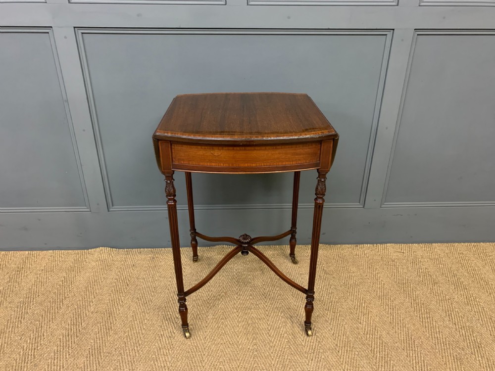 Inlaid Mahogany Flap Table View III