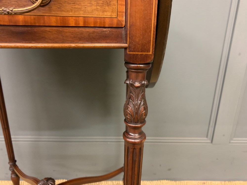 Inlaid Mahogany Flap Table View VII