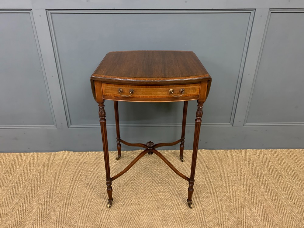 Inlaid Mahogany Flap Table View VIII