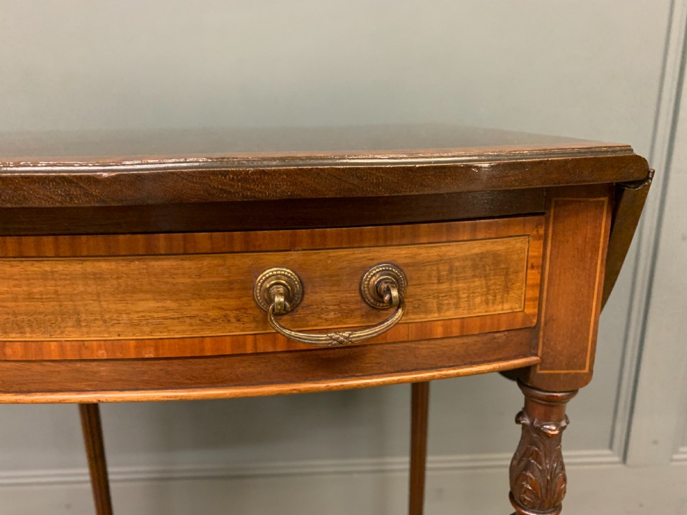 Inlaid Mahogany Flap Table View X