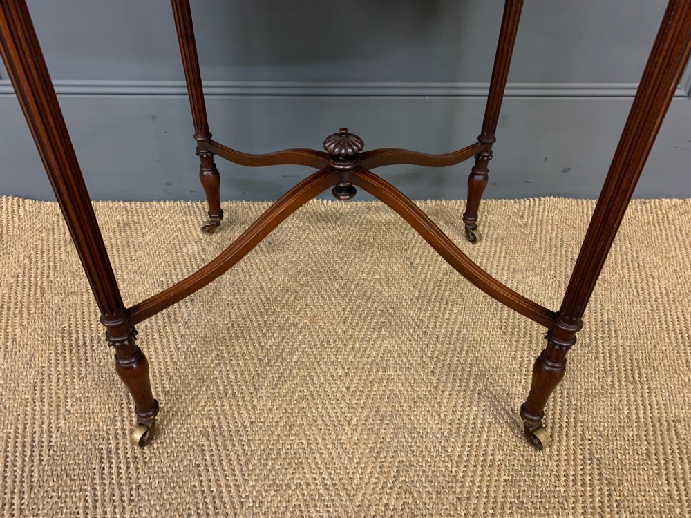 Inlaid Mahogany Flap Table View XI